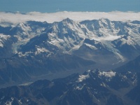 New Zealand Alps - View from Aircraft
