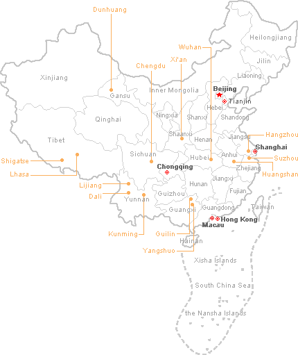 China:  Map