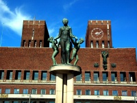 Oslo Scenes - City Hall Exterior