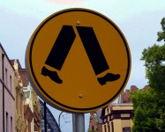 Sydney - Rocks Area - Pedestrian Crossing Sign