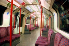 London - Rare empty UnderGround subway car (1965 model)