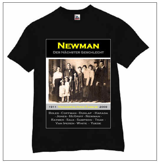 2009 Newman "The Next Generation" Family Event T-Shirt