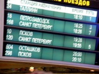 Moscow Scenes - Leningradsky Train Station Signs