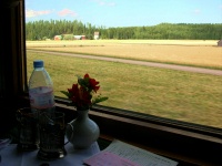 Russia Train - St. Petersburg to Helsinki - View from the Compartment