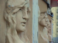 St. Petersburg Scenes - Faces in the Building